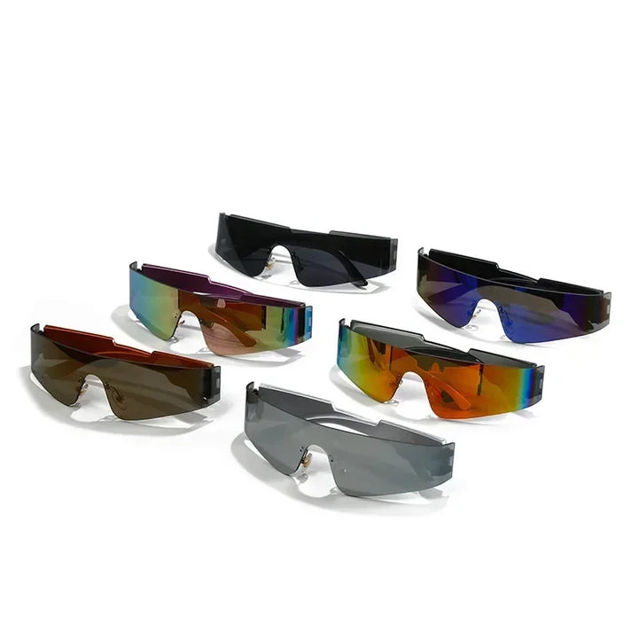Chrome Wraparound Fashion Shades