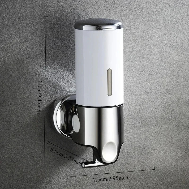 Wall-Mounted No-Drill Soap Dispenser color options