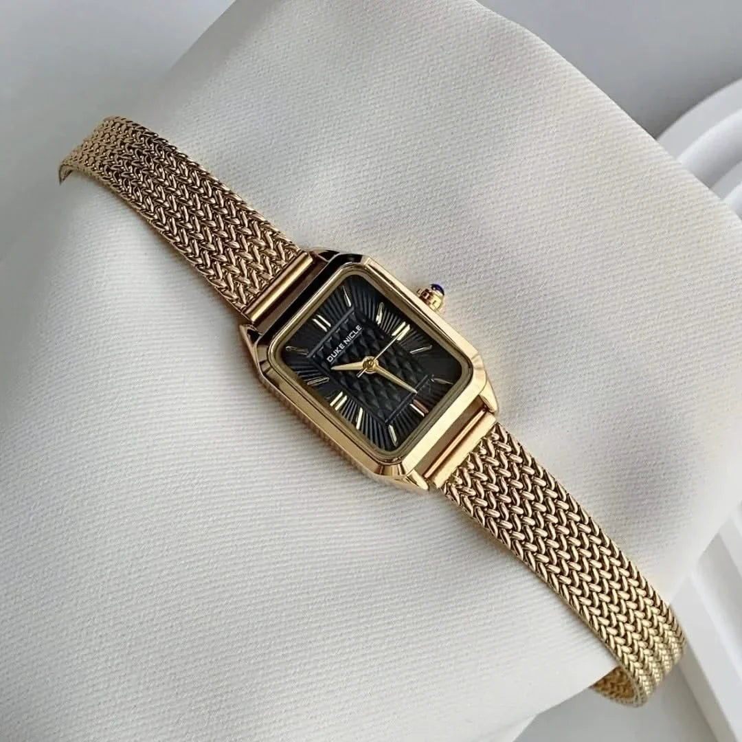 Silver Polished Steel Minimalist Watch detail view