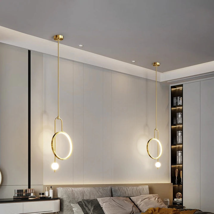 LED Ring Pendant Light installation view
