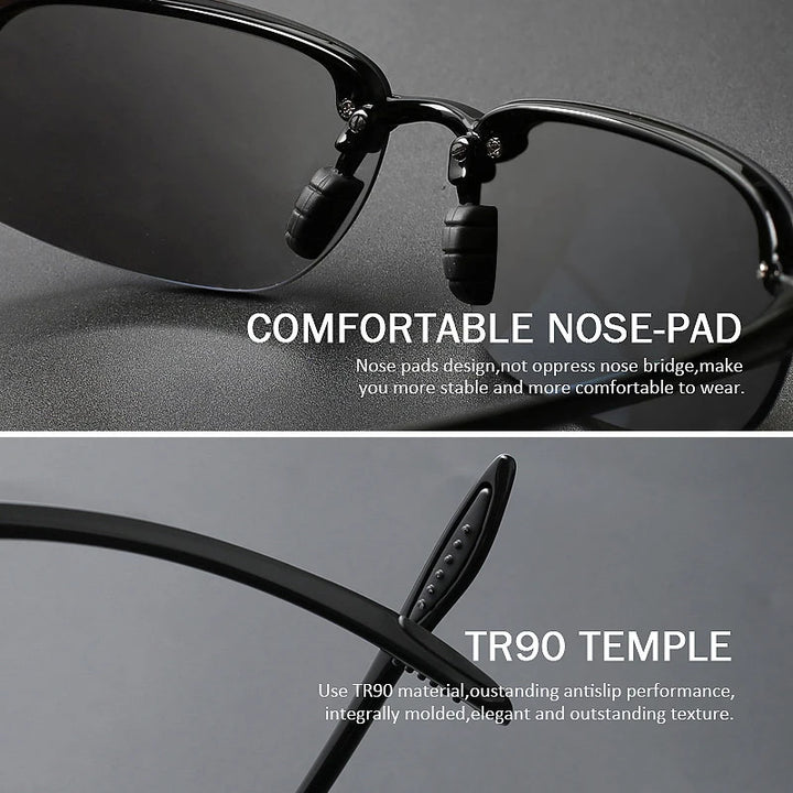 2-Pack Polarized Rimless Sunglasses