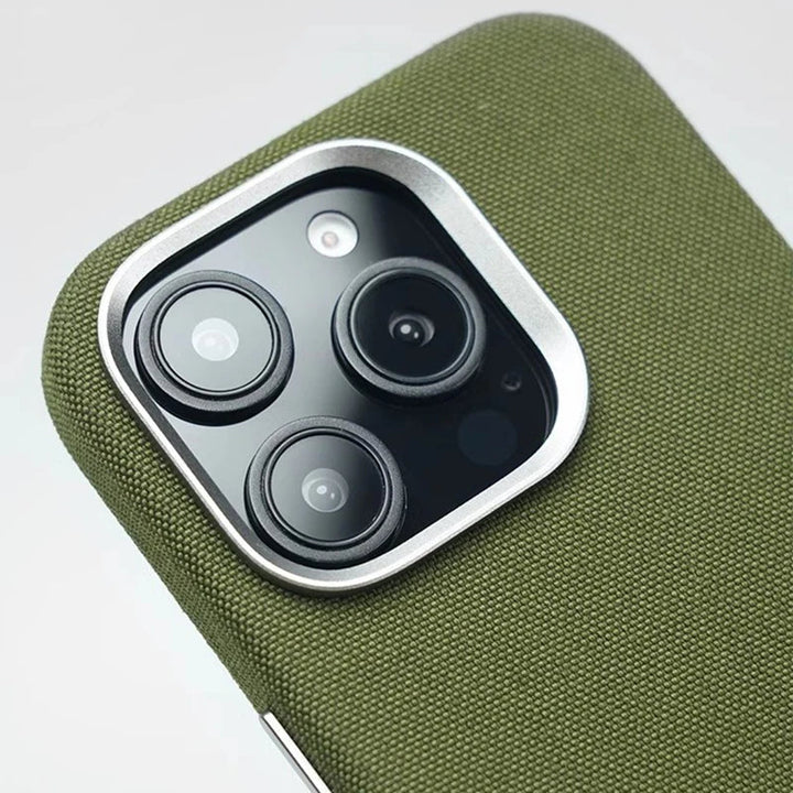 Grey Canvas Nylon Phone Case