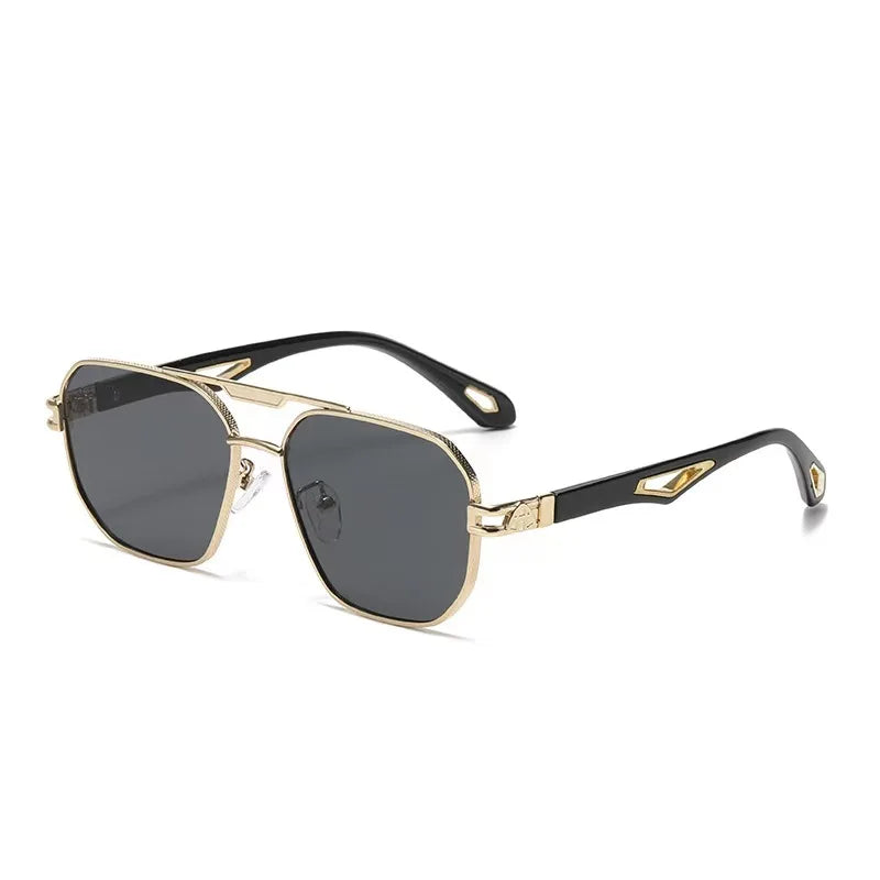 Double-Bridge Square Sunglasses