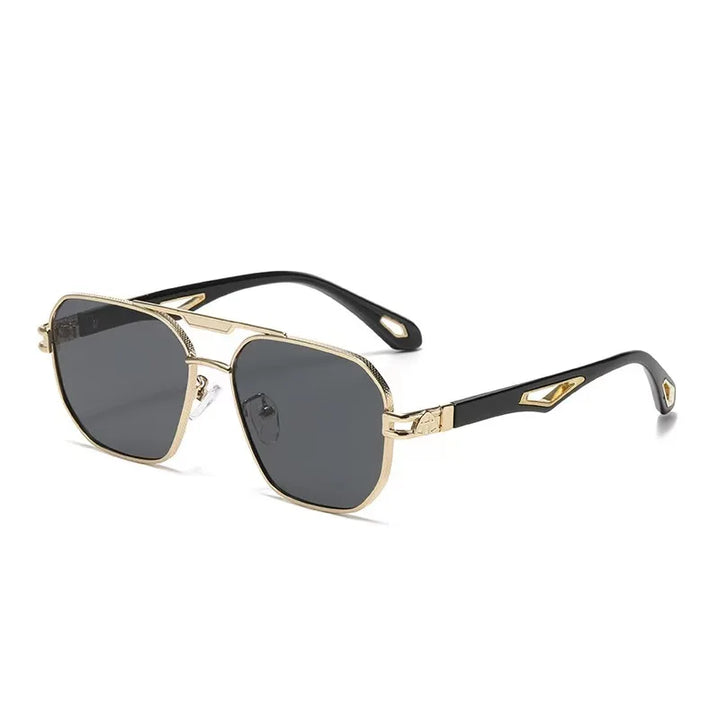 Double-Bridge Square Sunglasses