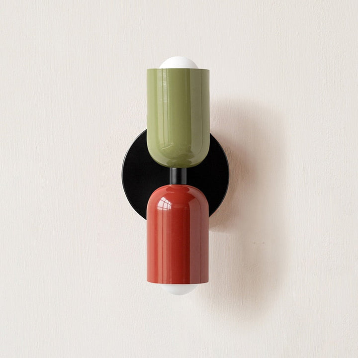 Bold Matte Twin-Bulb Sconce