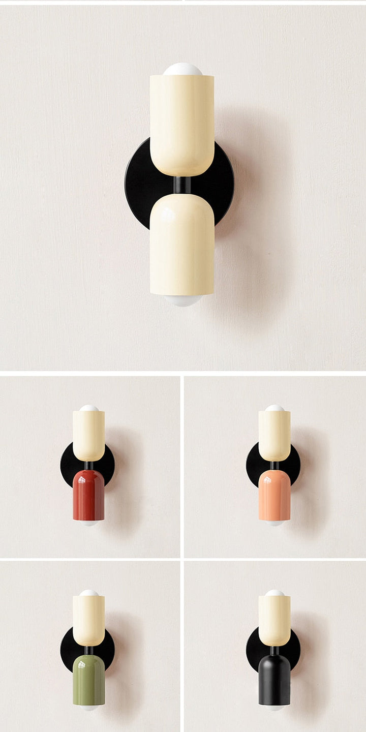 Bold Matte Twin-Bulb Sconce