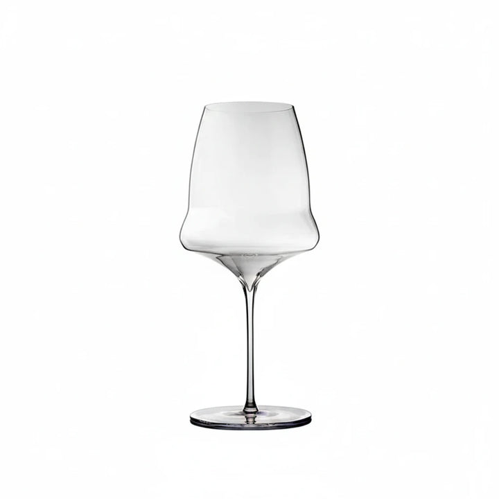 Handmade Thin Crystal Wine Glass front view