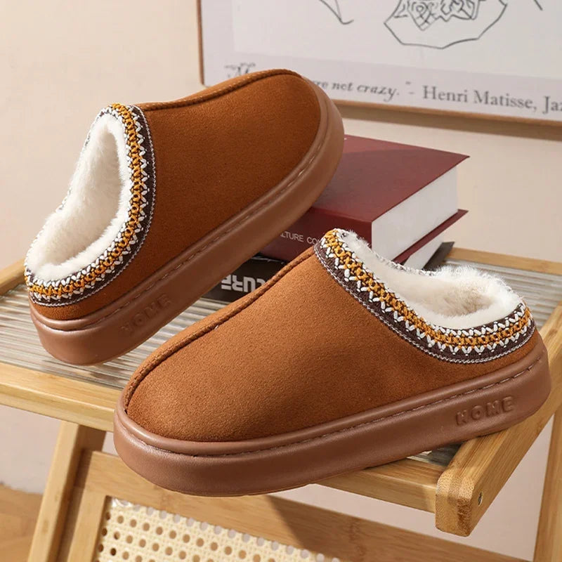 Plush Platform Home Slippers packaging