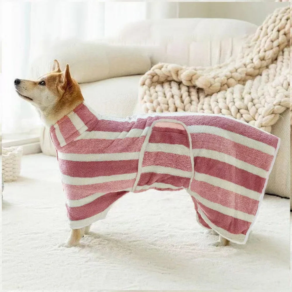 Microfiber Quick-Dry Dog Bathrobe
