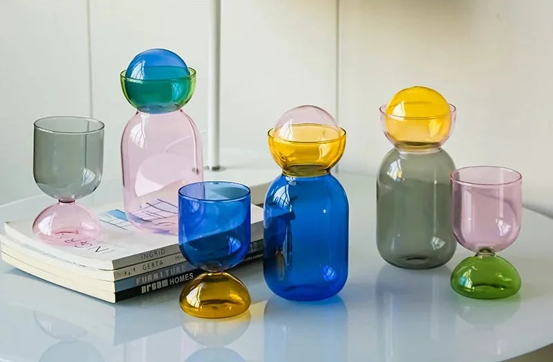 Color-Block Pitcher & Cup Set
