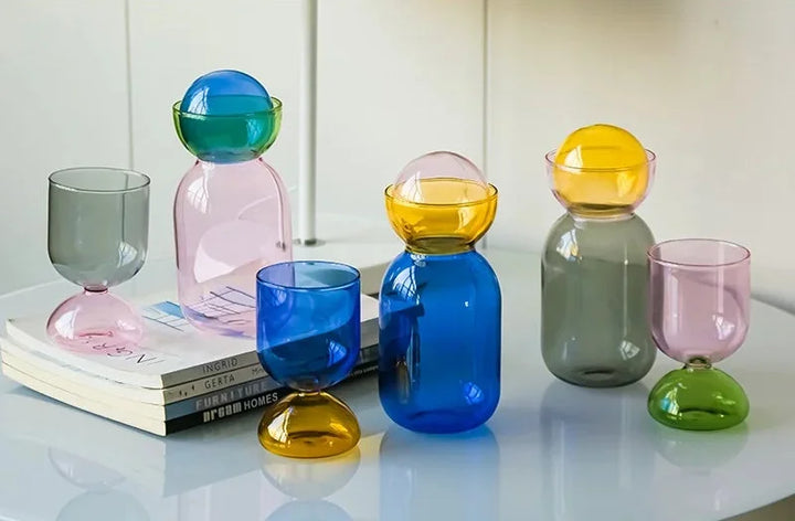 Color-Block Pitcher & Cup Set