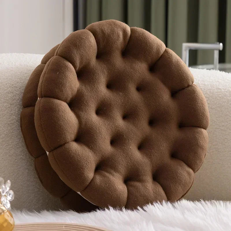 Coffee Sandwich Cookie Floor Pillow front view