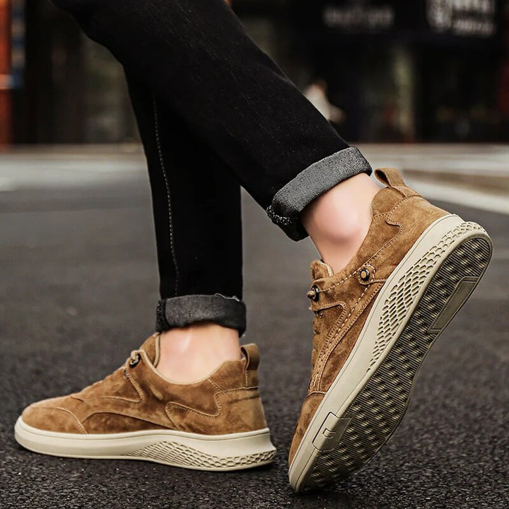 Genuine Suede Casual Sneakers