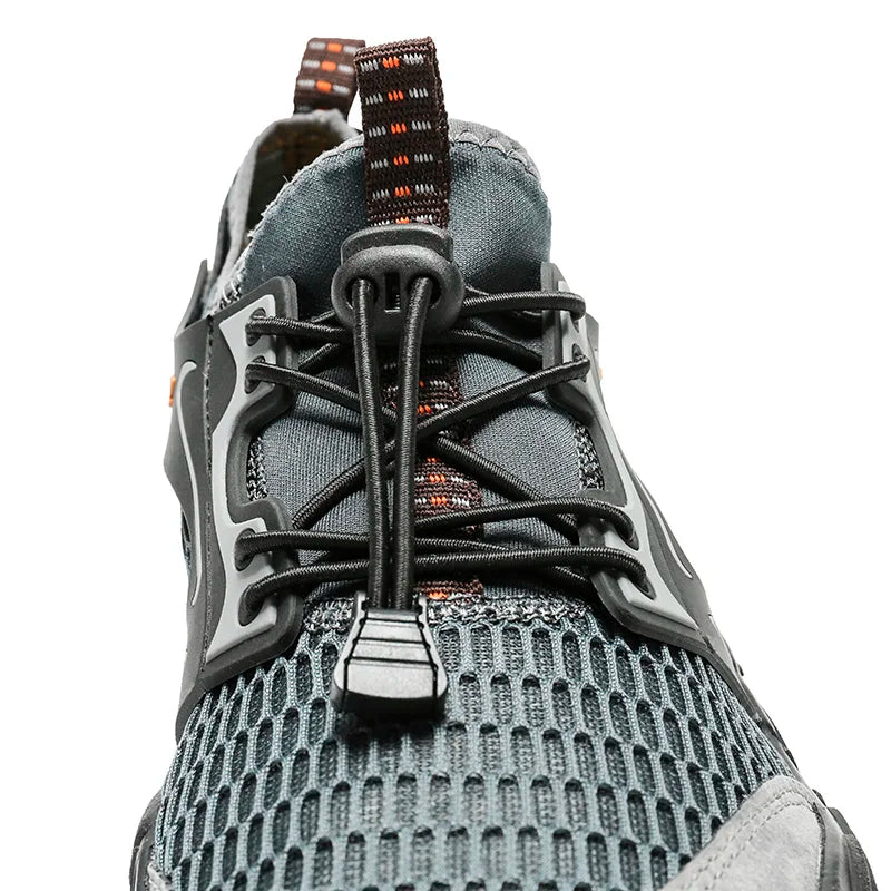 Quick-Dry Mesh Water Shoes toggle lace detail