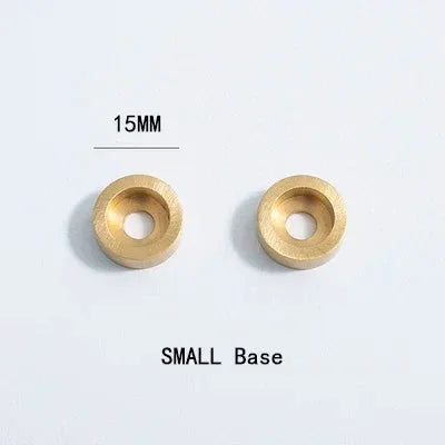 Sculpted Warm Brass Door Handle – Front View