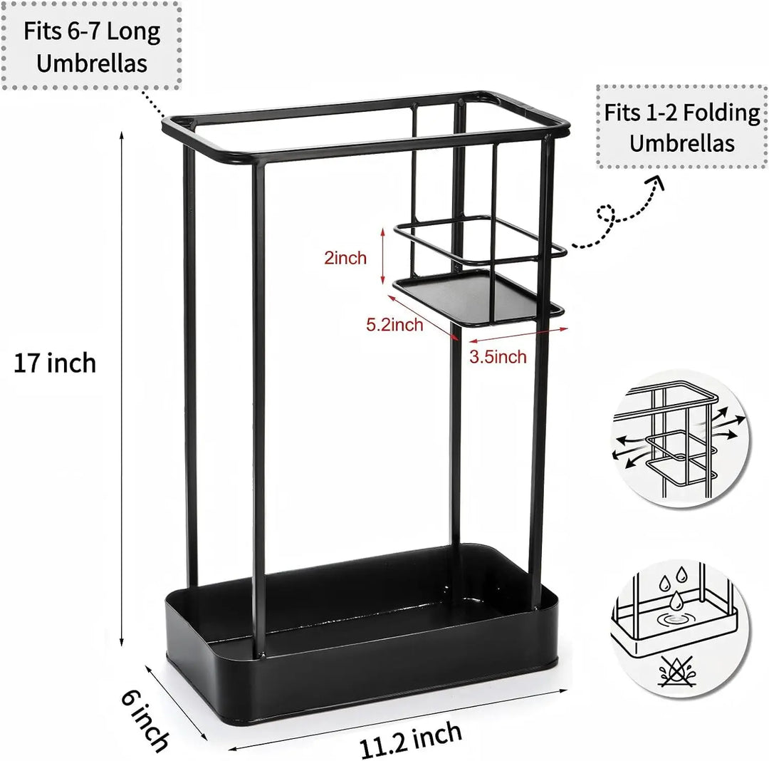 Weighted Entryway Umbrella Stand side view