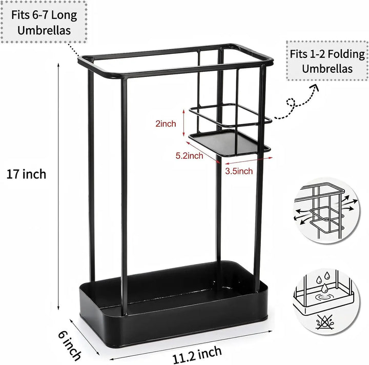 Weighted Entryway Umbrella Stand side view