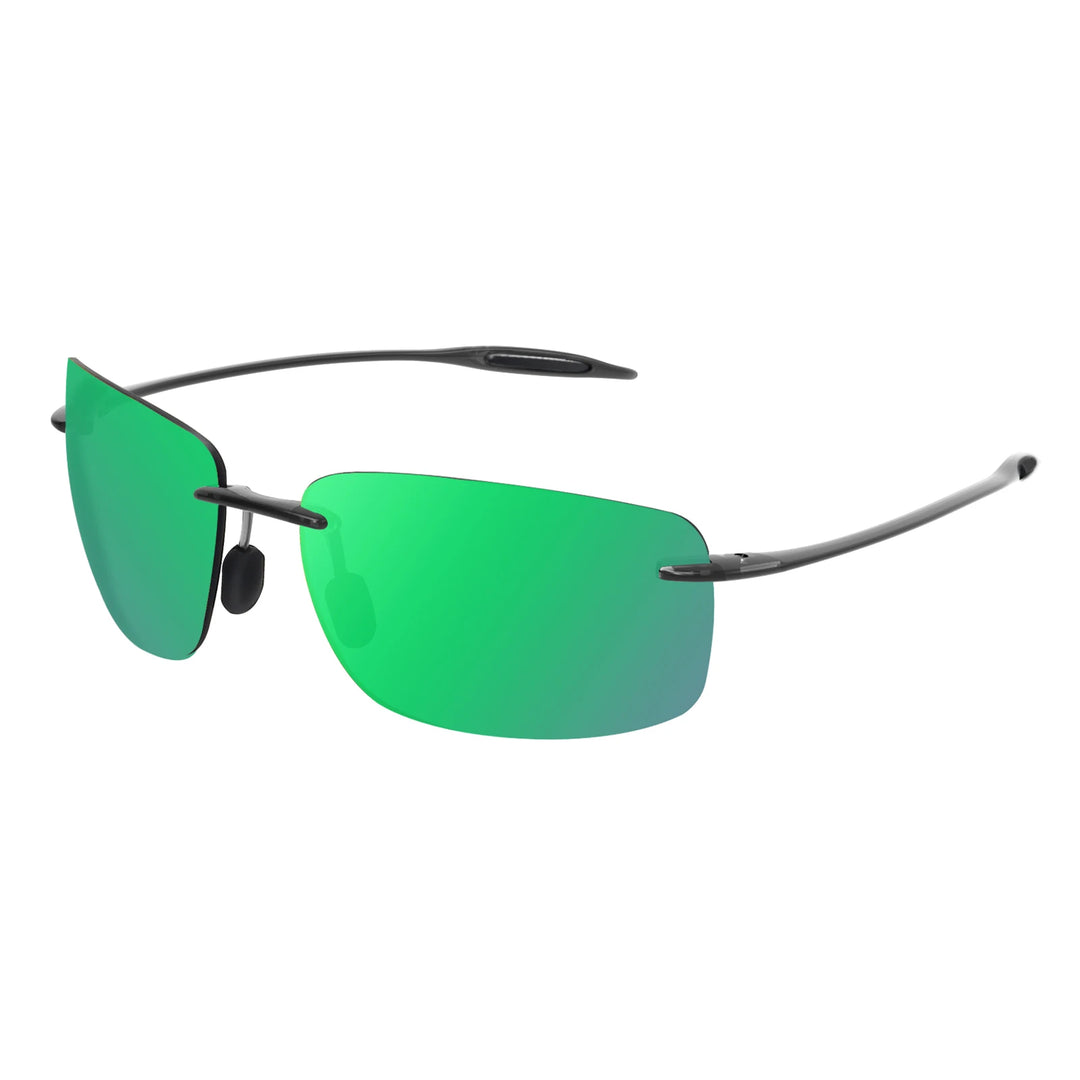 Green TR90 Rimless Sunglasses front view
