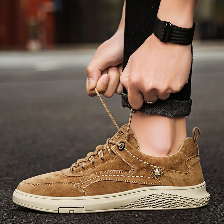 Genuine Suede Casual Sneakers