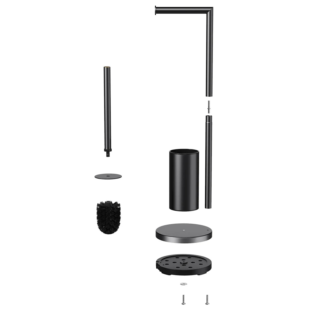 Floor-Standing Toilet Brush and Holder Set color options