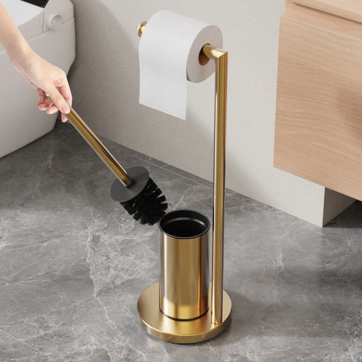 Floor-Standing Toilet Brush and Holder Set brush detail