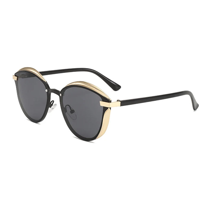 Cat-Eye Metal-Frame Sunglasses
