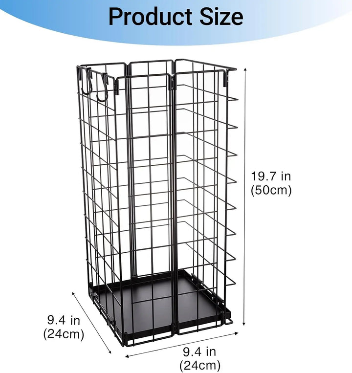 Black Foldable Umbrella Stand entryway lifestyle