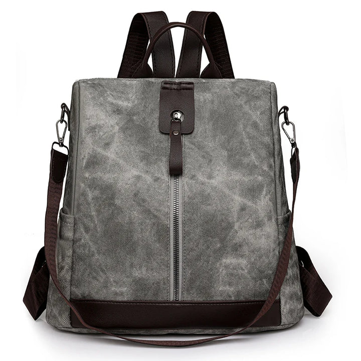 Waxed Canvas Backpack interior compartment detail