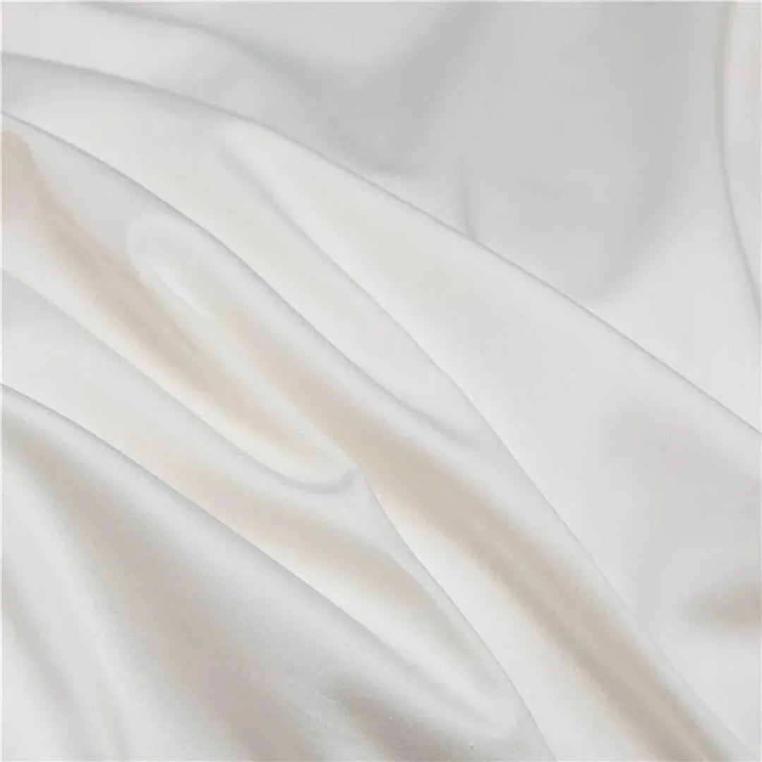 LINKORI Luxe 1000TC Egyptian Cotton Sateen Pillowcases - White, 2-Pack