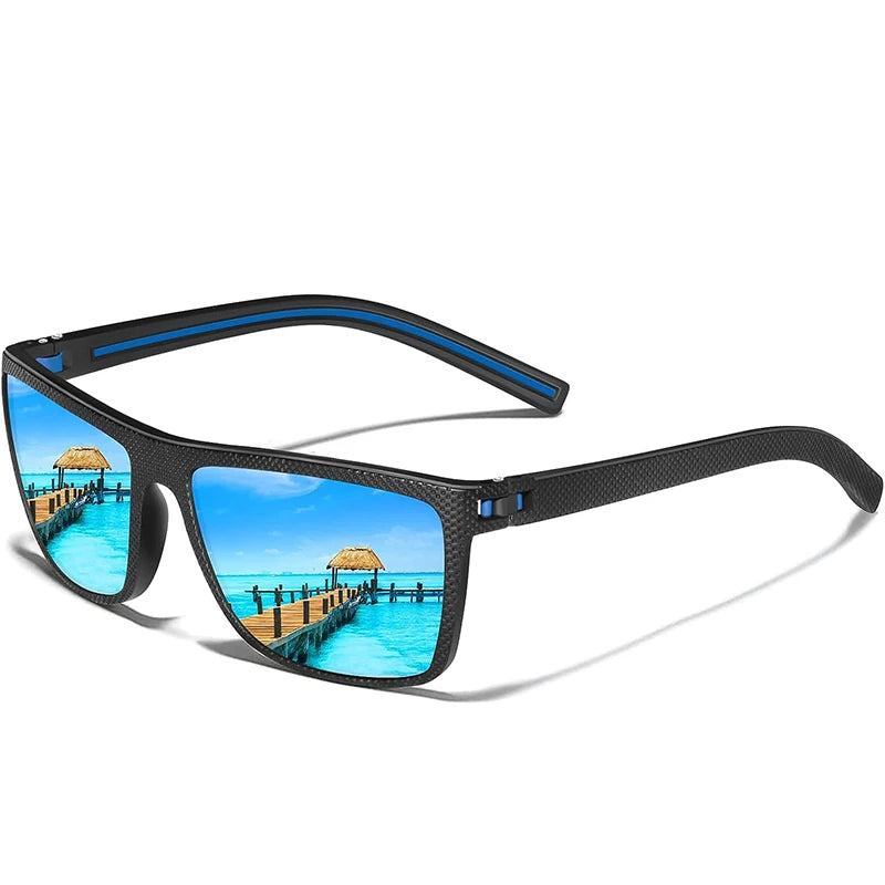Lightweight Polarized Sport Sunglasses three-quarter angle