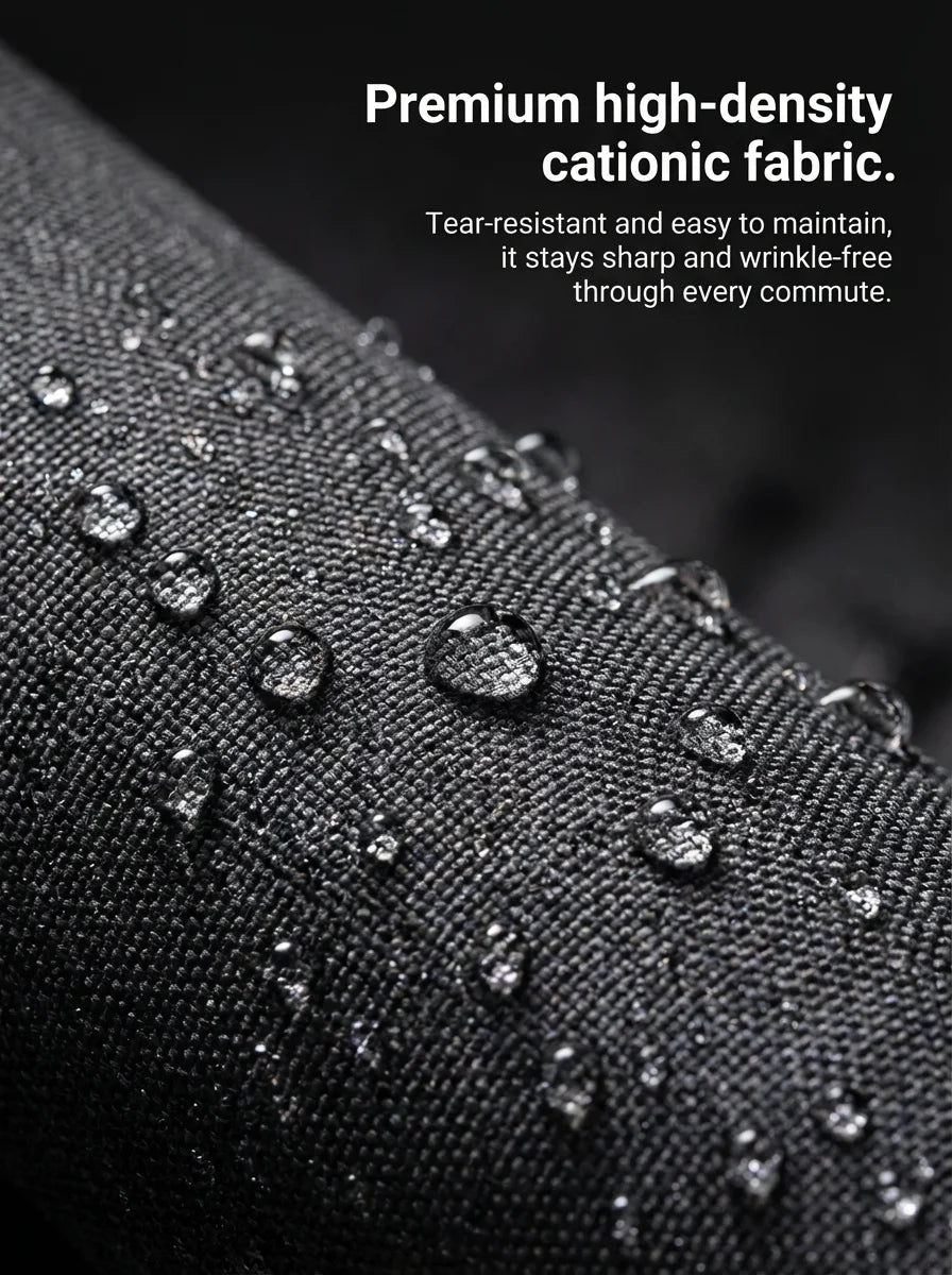 Portable Insulated Lunch Cooler water-resistant fabric detail