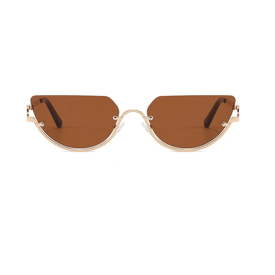 Half-Frame Cat-Eye Sunglasses