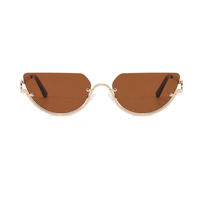 Half-Frame Cat-Eye Sunglasses