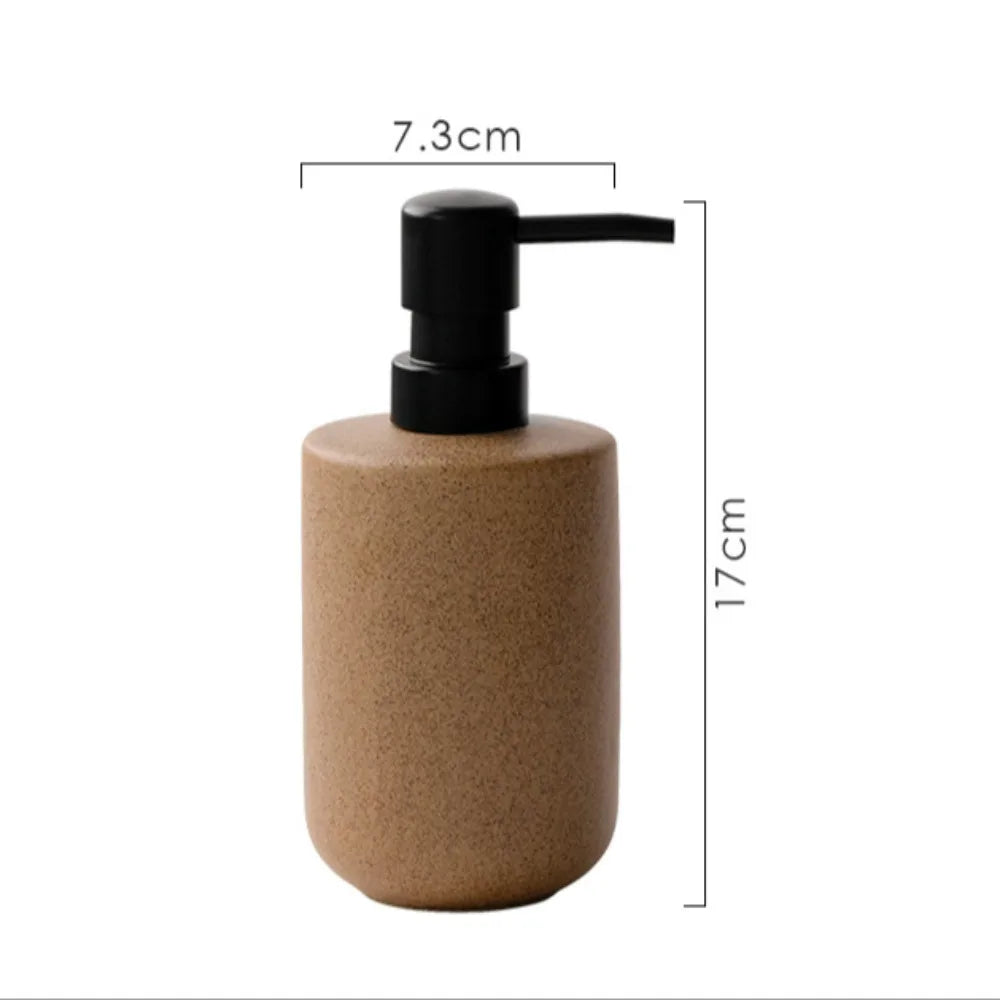 Vintage Pottery Lotion Bottle size reference