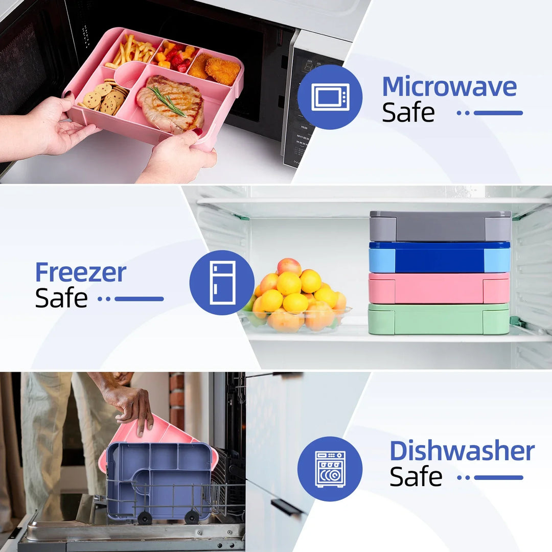 7-Compartment Leak-Proof Bento Box