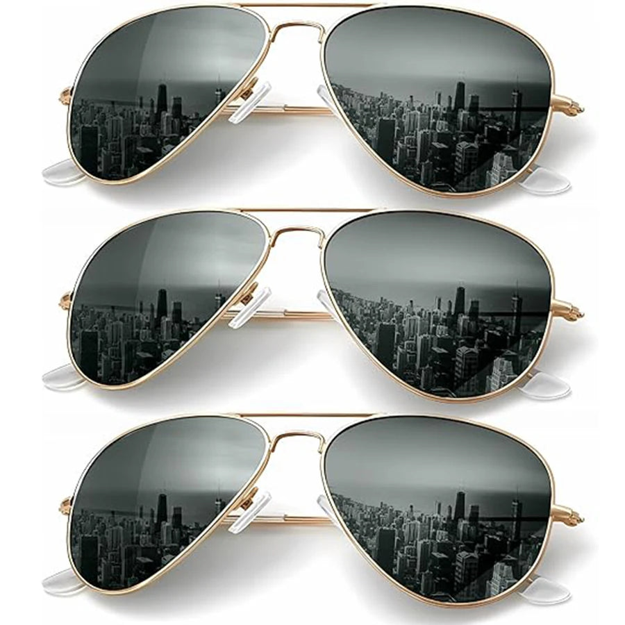 Trendy Polarized Aviator Sunglasses lens detail
