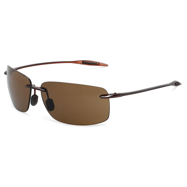 Polarized TR90 Rimless Sunglasses
