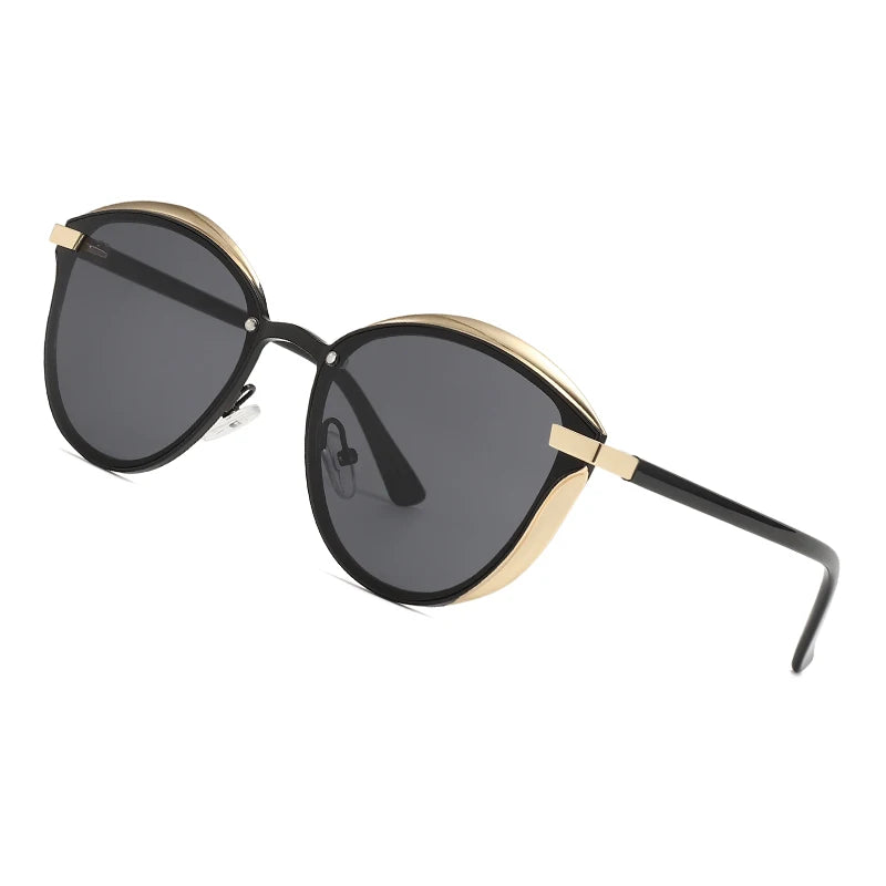 Cat-Eye Metal-Frame Sunglasses