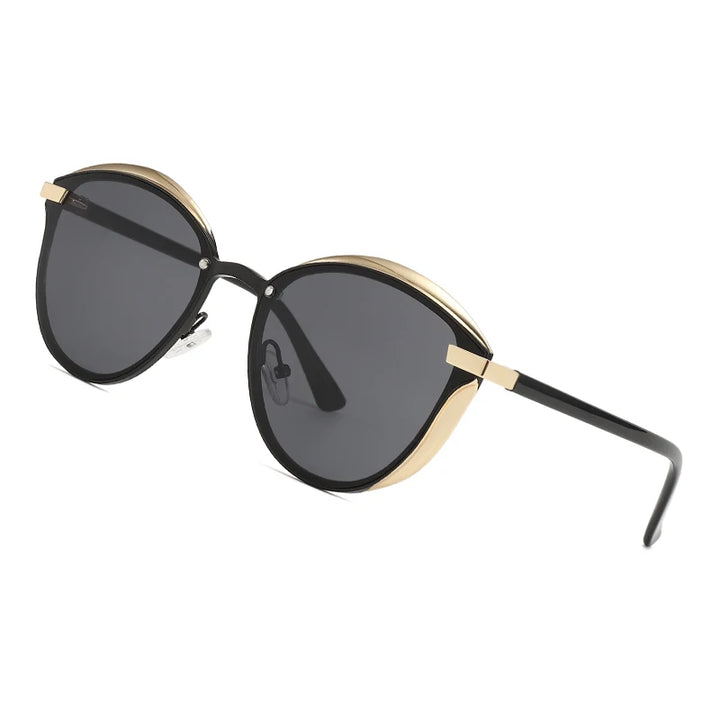 Cat-Eye Metal-Frame Sunglasses