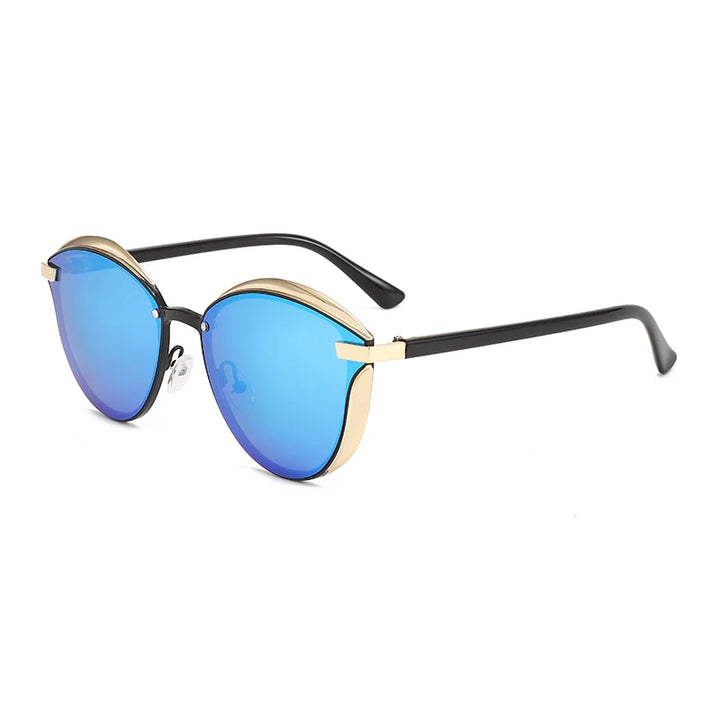 Cat-Eye Metal-Frame Sunglasses