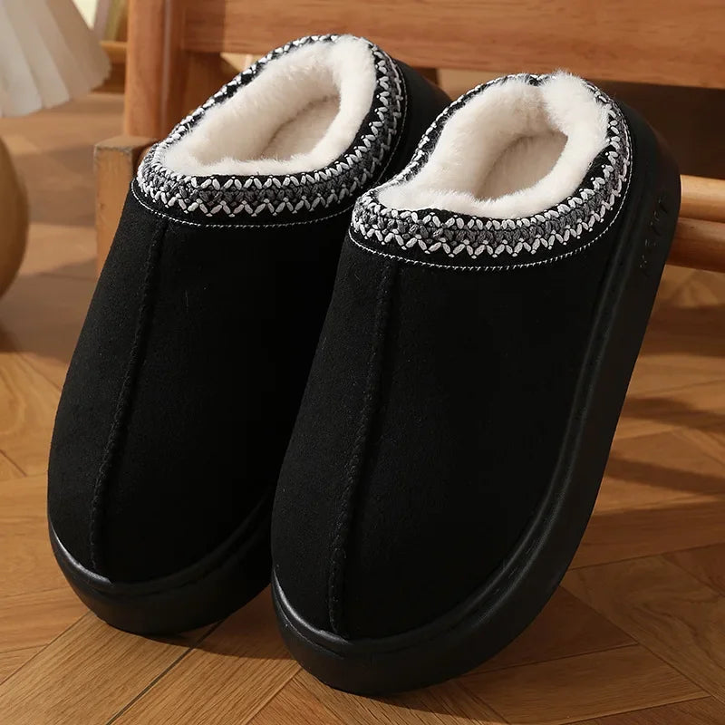 Plush Platform Home Slippers front view