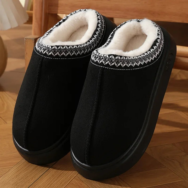 Plush Platform Home Slippers front view