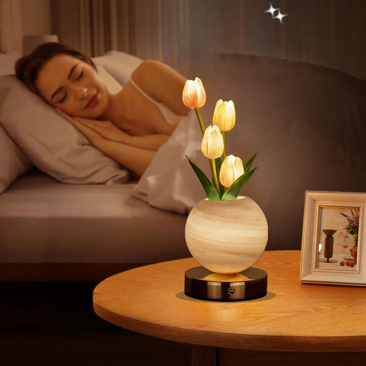 Marble Vase Night Light bedside lifestyle