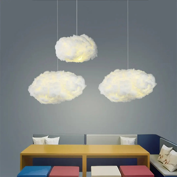 Dreamy Cloud Ceiling Light Pendant | Soft Fabric Ambient Glow for Kids Rooms