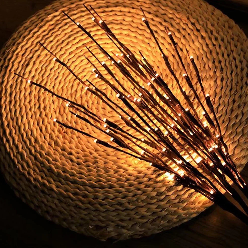 Battery LED Willow Branch in vase lifestyle