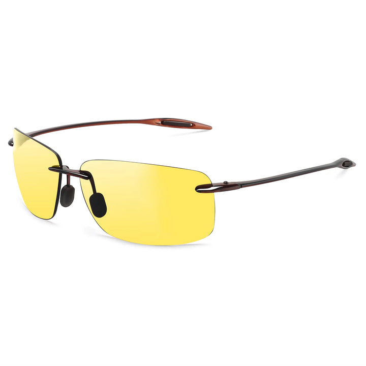 Polarized TR90 Rimless Sunglasses