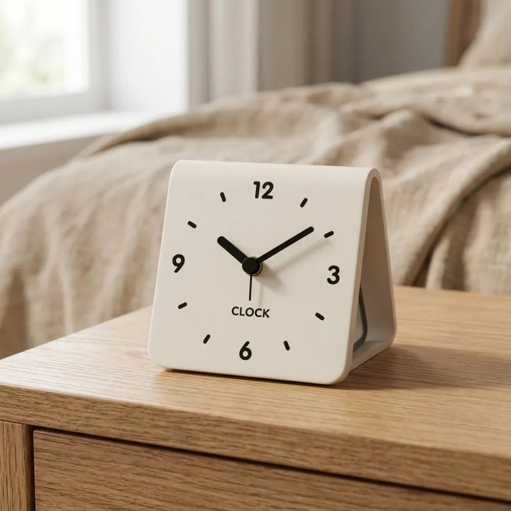 Modern Acrylic Desk Clock on desk