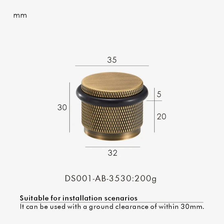 Adjustable Knurled Door Stopper