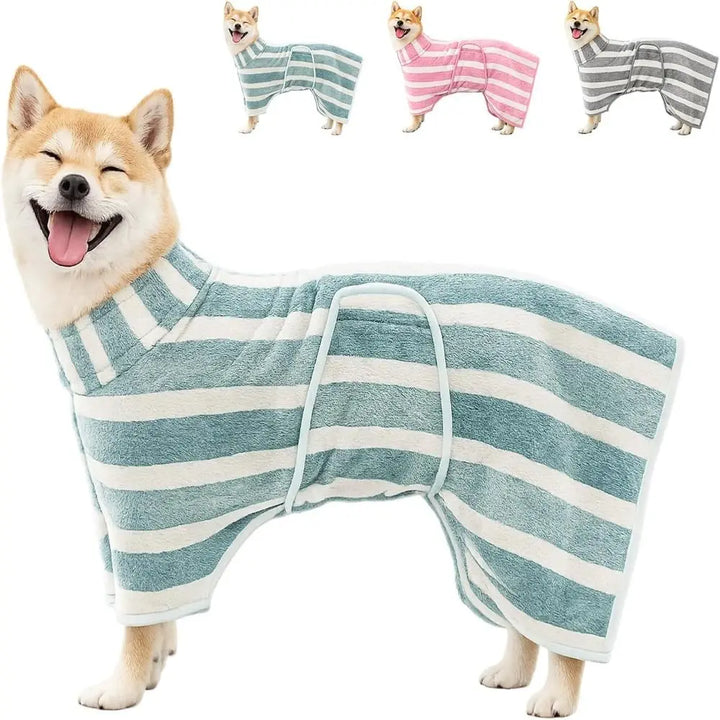 Microfiber Quick-Dry Dog Bathrobe