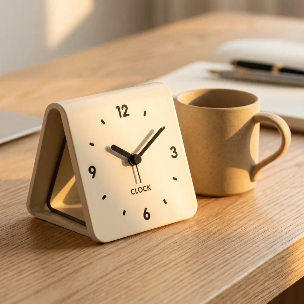 Modern Acrylic Desk Clock size reference
